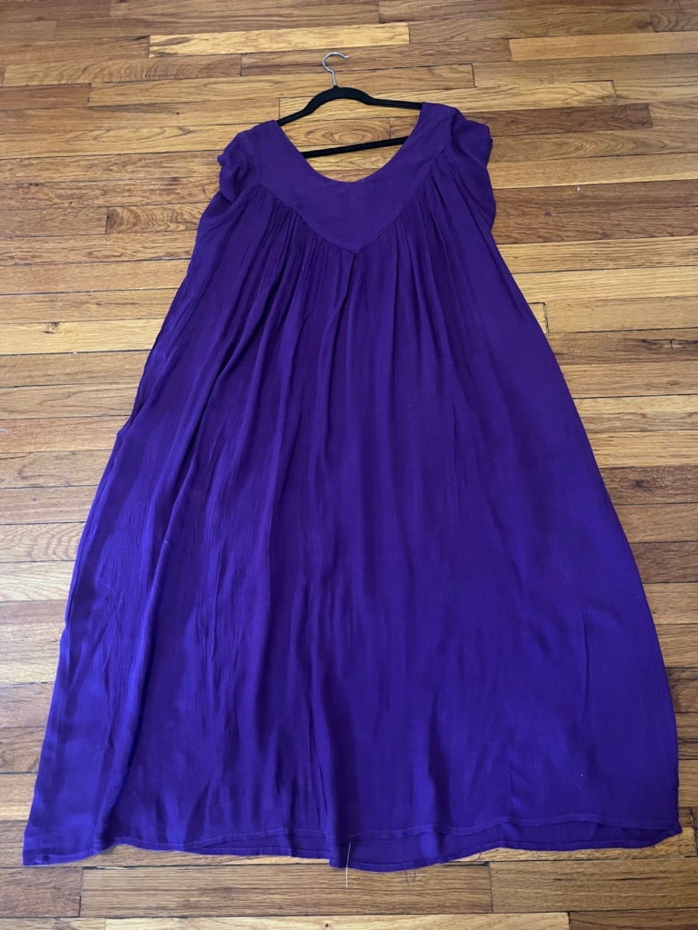 Riviera Sun Purple Floral Scoop-Neck Women's Dress 2X EUC Beach Resortwear Boho - Picture 3 of 9